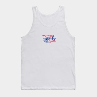 mango sticky rice - Thai red and blue - Flag color - with sketch Tank Top